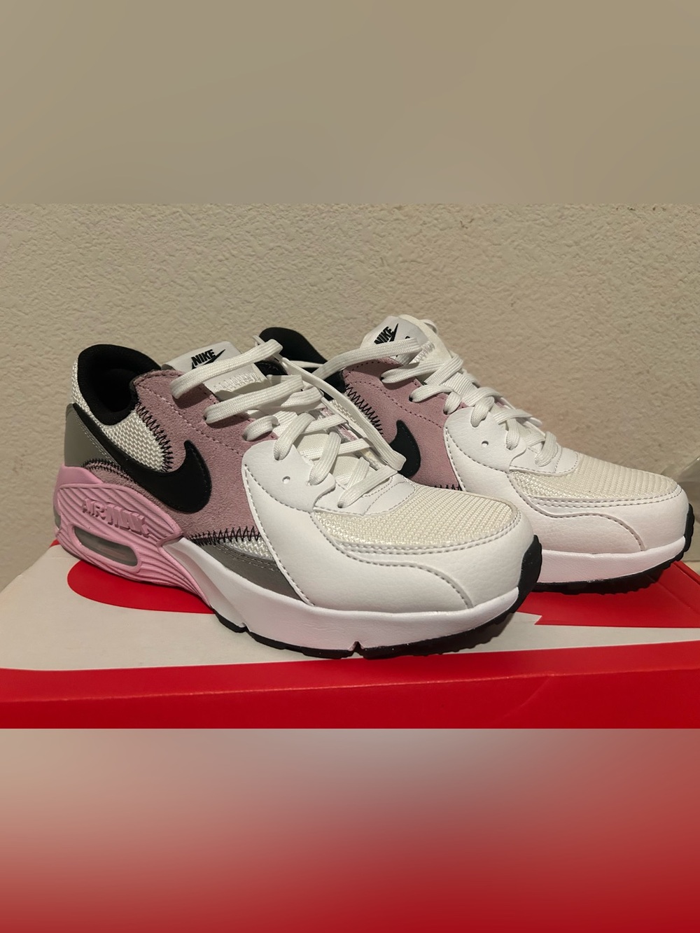 Nike Women's White, Pink & Black AirMax Sneakers
